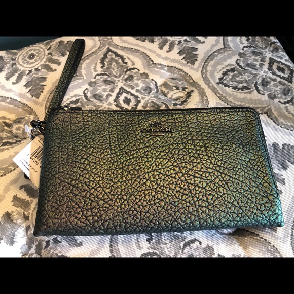 Coach Handbags - Coach Hologram Double Zip Wallet/Wristlet